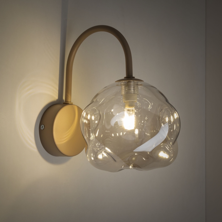 Wandleuchte LAVA 1xG9/8W/230V beige/rauchbeige
