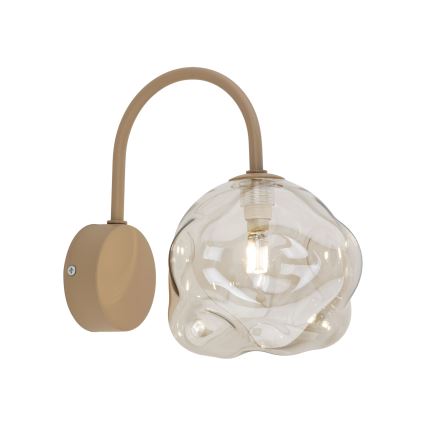 Wandleuchte LAVA 1xG9/8W/230V beige/rauchbeige