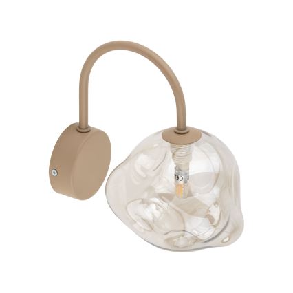 Wandleuchte LAVA 1xG9/8W/230V beige/rauchbeige