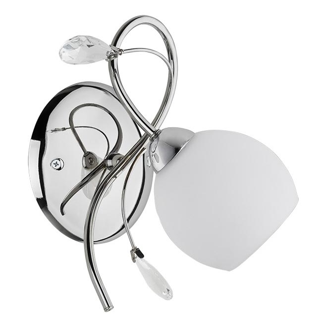 Wandleuchte LIVIA 1xE14/10W/230V glänzendes Chrom