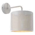 Wandleuchte LOFT SHADE 1xE27/60W/230V weiß/gold