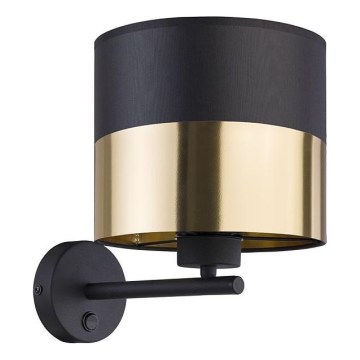 Wandleuchte LONDYN 1xE27/15W/230V schwarz/gold