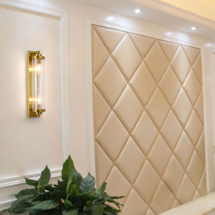 Wandleuchte LORENZO 2xE14/40W/230V goldfarben