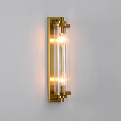 Wandleuchte LORENZO 2xE14/40W/230V goldfarben