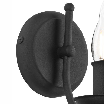 Wandleuchte LUCY 1xE14/60W/230V schwarz