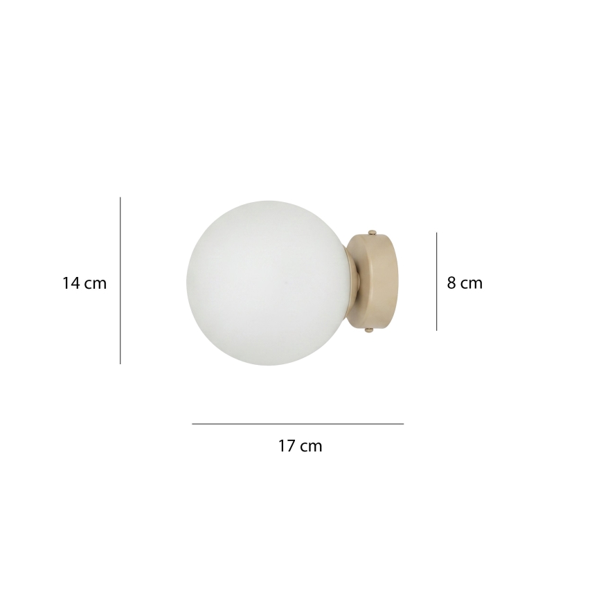 Wandleuchte MAGNUS 1xE14/10W/230V beige/weiß