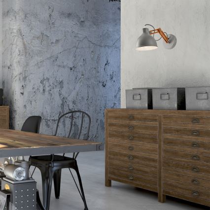 Wandleuchte MARCELLO 1xE27/60W/230V Buche