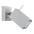 Wandleuchte MERIDA 1xGU10/40W/230V grau