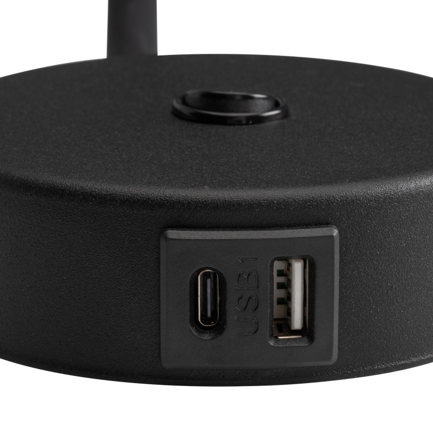 Wandleuchte mit USB-Anschluss LAGOS 1xG9/3W/5V 4000K schwarz