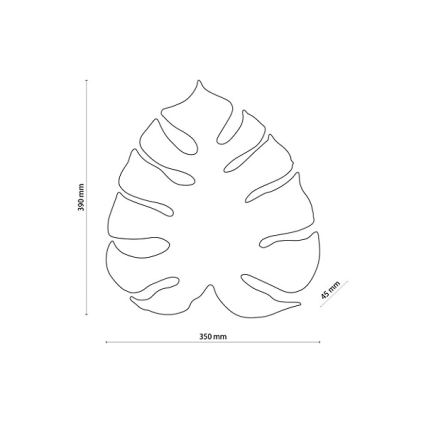 Wandleuchte MONSTERA 3xG9/8W/230V goldfarben