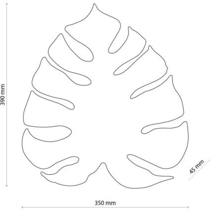 Wandleuchte MONSTERA 3xG9/8W/230V schwarz