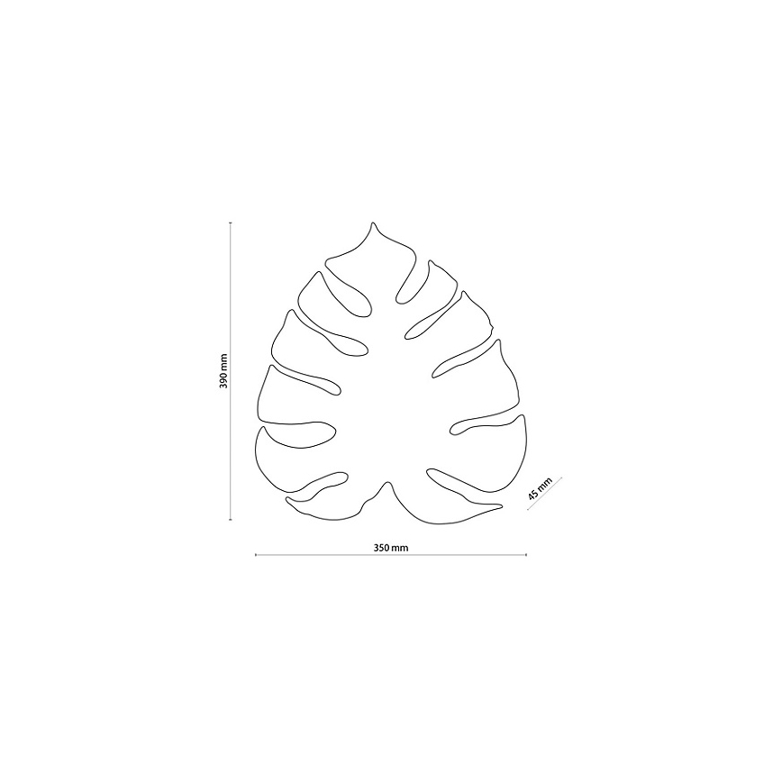 Wandleuchte MONSTERA 4xG9/6W/230V gold