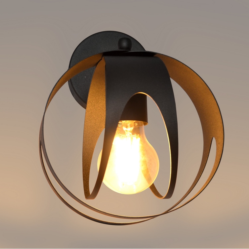 Wandleuchte MOONLIGHT 1xE27/15W/230V schwarz