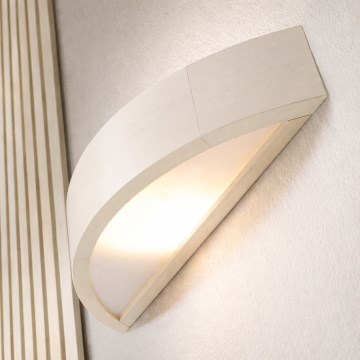 Wandleuchte NATURAL 1xE27/60W/230V Kiefer/Cremefarben