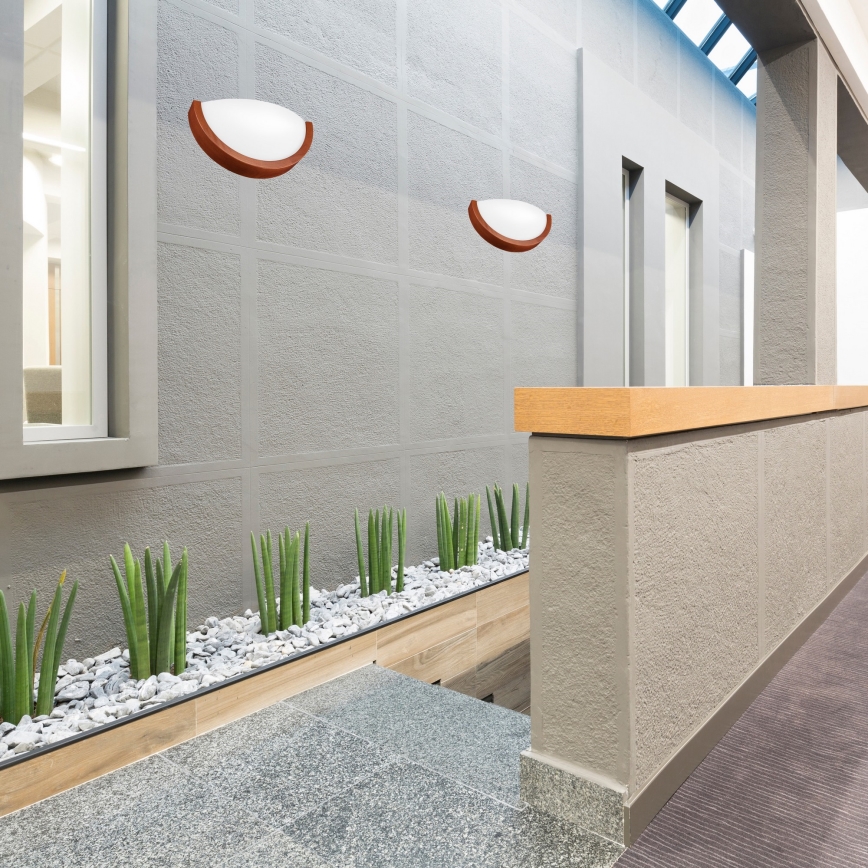 Wandleuchte NATURAL SLIM 1xE27/60W/230V Kiefer/braun