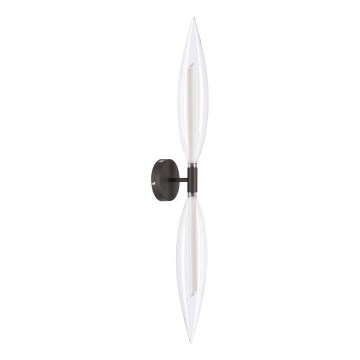 Wandleuchte NORDIC 2xG9/5W/230V schwarz/klarglas