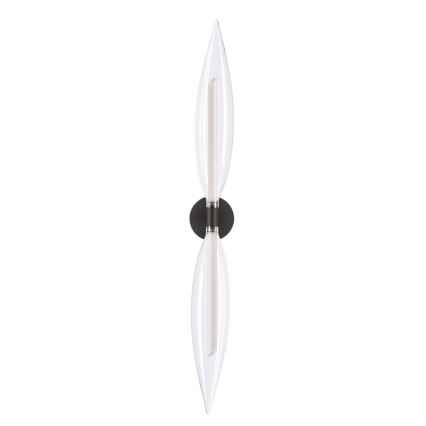 Wandleuchte NORDIC 2xG9/5W/230V schwarz/klarglas