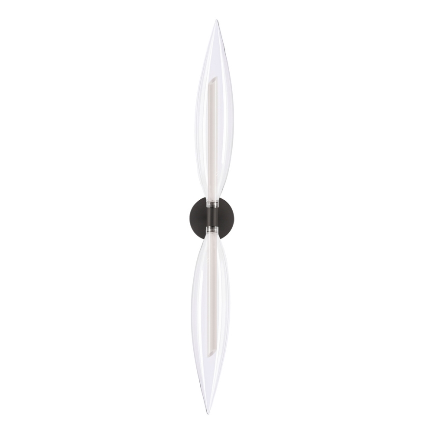 Wandleuchte NORDIC 2xG9/5W/230V schwarz/klarglas