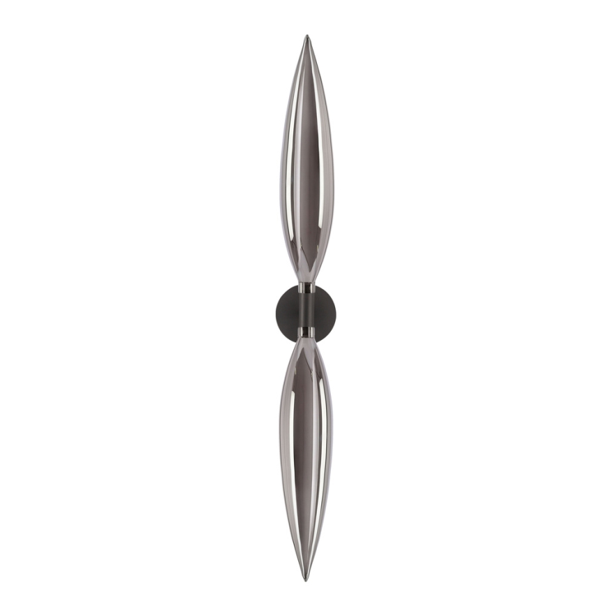 Wandleuchte NORDIC 2xG9/5W/230V schwarz/rauchgrau