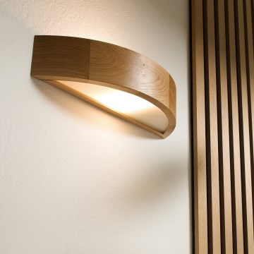 Wandleuchte OAK 1xE27/60W/230V Eiche