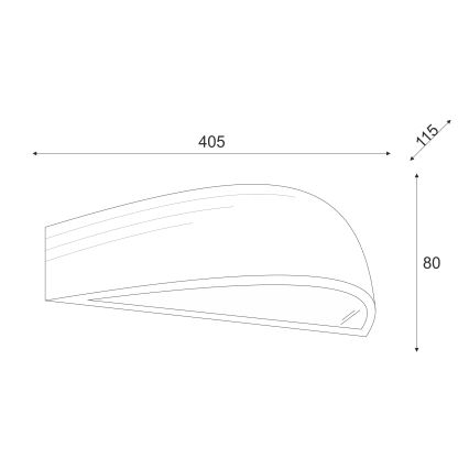 Wandleuchte OAK 1xE27/60W/230V Eiche