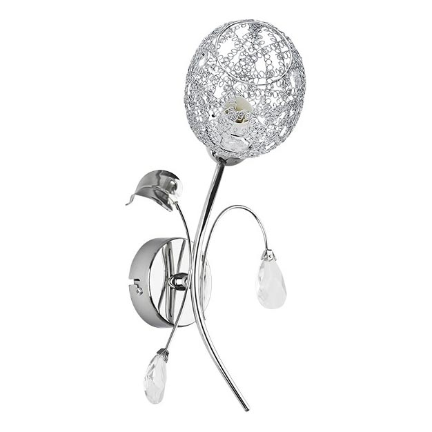 Wandleuchte ORLEAN 1xE14/10W/230V glänzendes Chrom