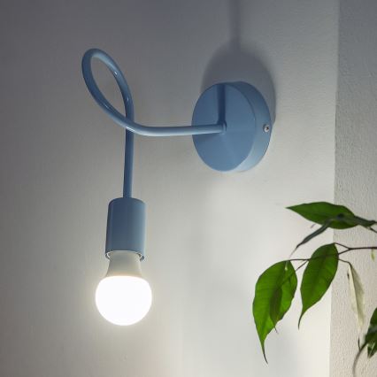 Wandleuchte OXFORD 1xE27/15W/230V blau