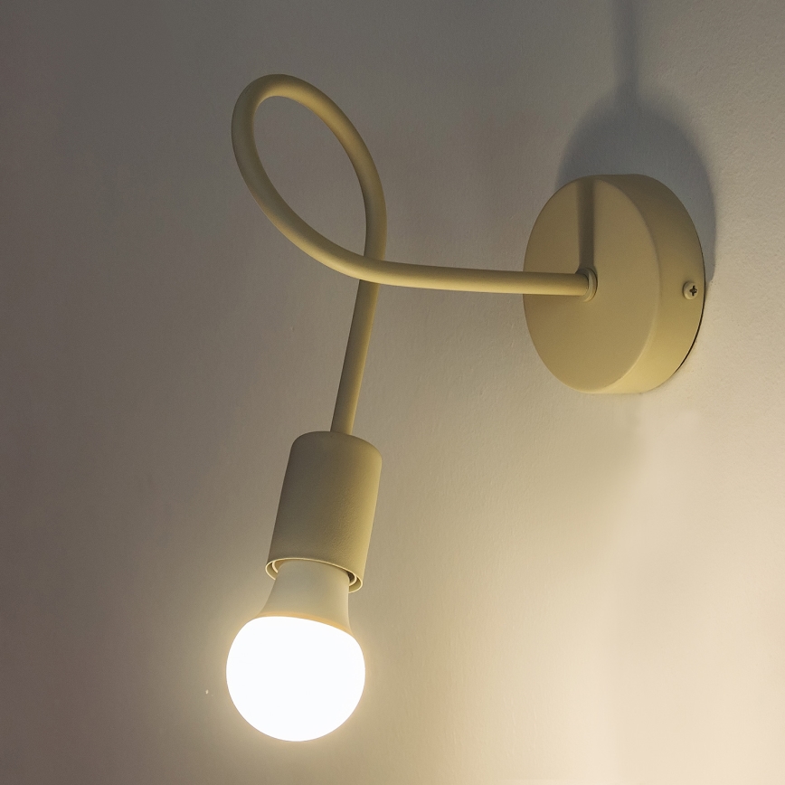 Wandleuchte OXFORD 1xE27/15W/230V cremefarben