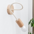 Wandleuchte OXFORD 1xE27/15W/230V Kiefer/Creme