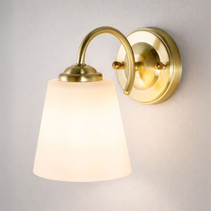 Wandleuchte PAFOS 1xE27/15W/230V goldfarben