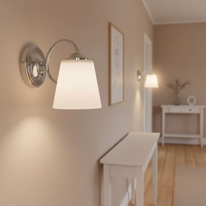 Wandleuchte PAFOS 1xE27/15W/230V Hochglanzchrom