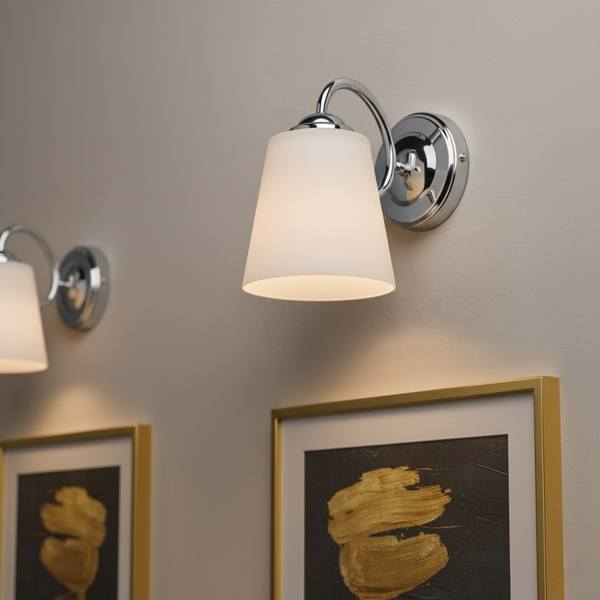 Wandleuchte PAFOS 1xE27/15W/230V Hochglanzchrom