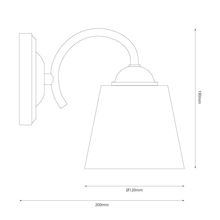 Wandleuchte PAFOS 1xE27/15W/230V Hochglanzchrom