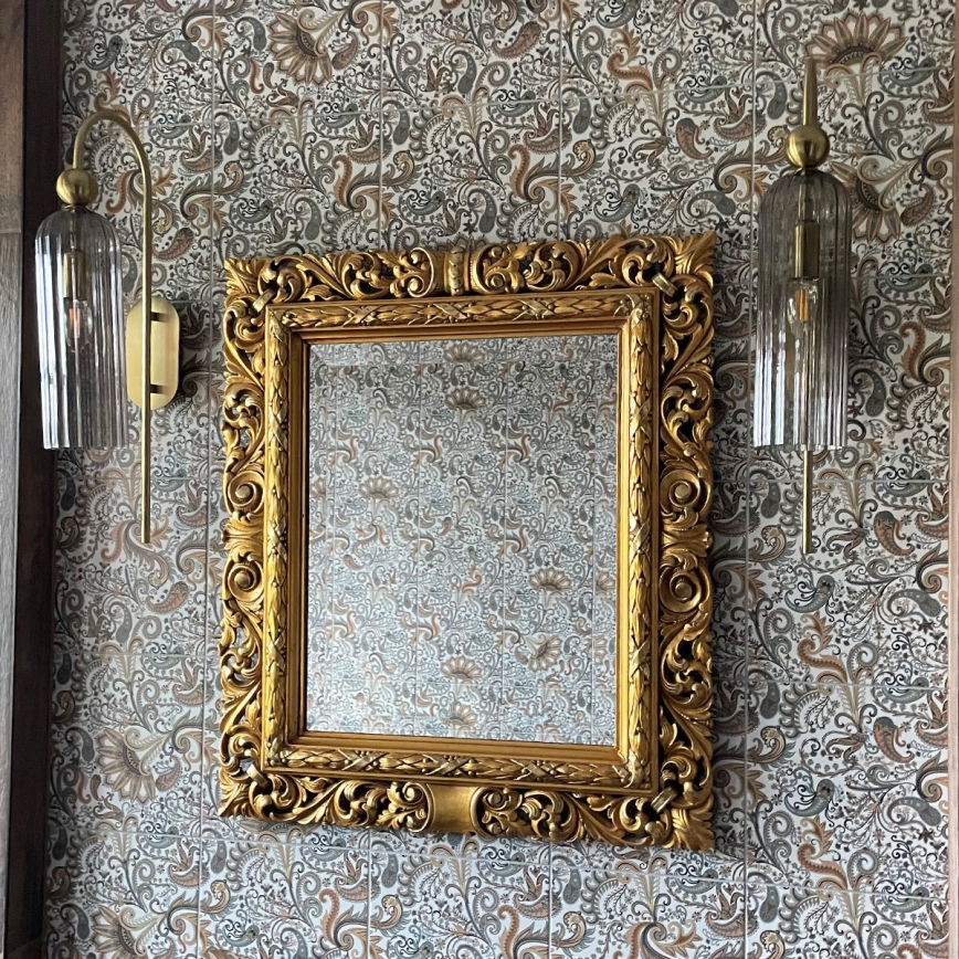 Wandleuchte PIEGA 1xE14/40W/230V Messing/rauchschwarz