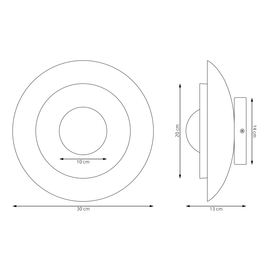Wandleuchte POPPI 1xG9/8W/230V schwarz/weiß