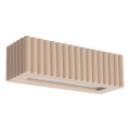 Wandleuchte RIGATA 1xE27/15W/230V Keramik/Taupe