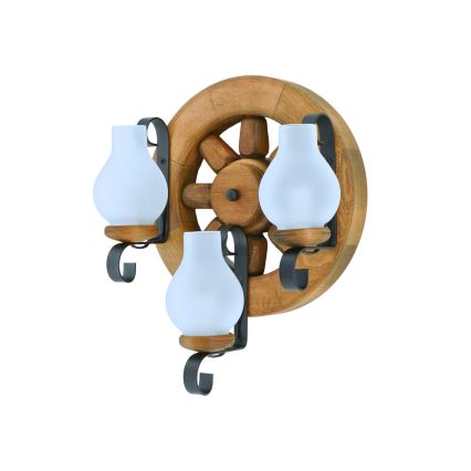 Wandleuchte ROATA 3xE14/40W/230V Buche - FSC-zertifiziert