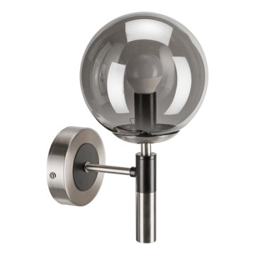 Wandleuchte ROLLO 1xE14/5W/230V matt Chrom/rauchig