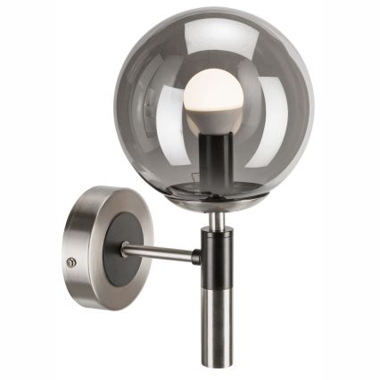 Wandleuchte ROLLO 1xE14/5W/230V matt Chrom/rauchig
