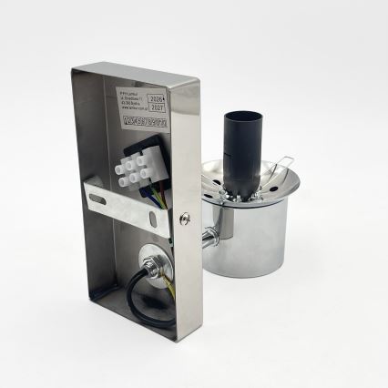 Wandleuchte SFERIO 1xE14/5W/230V glänzender Chrom/klares Glas