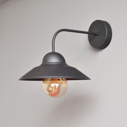 Wandleuchte SORAPIS 1xE27/15W/230V schwarz