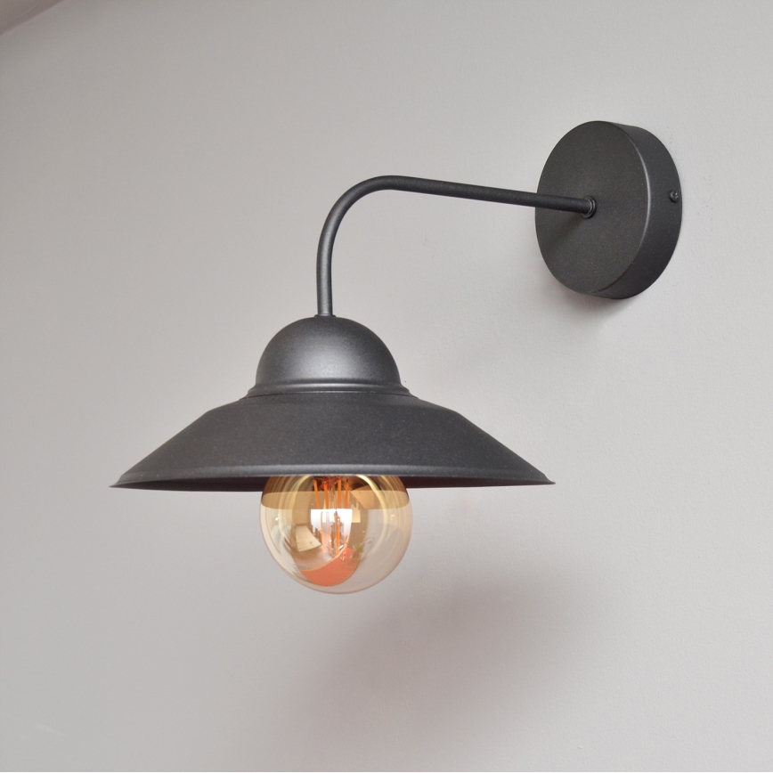 Wandleuchte SORAPIS 1xE27/15W/230V schwarz