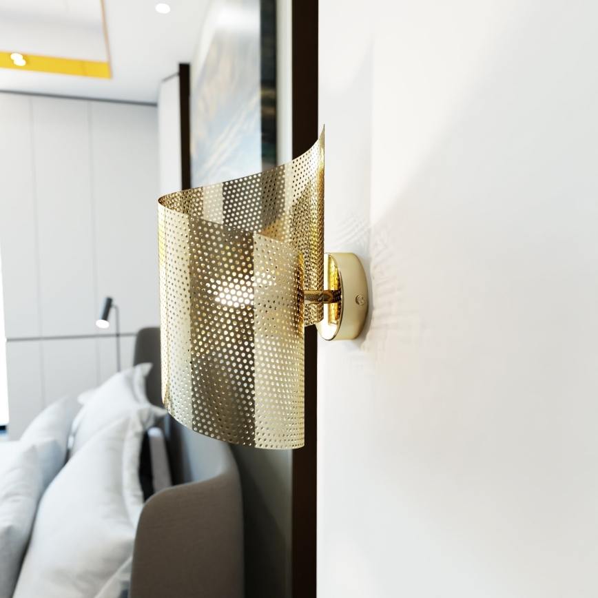 Wandleuchte SPIRAL 1xG9/8W/230V golden