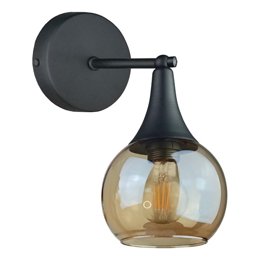 Wandleuchte STAR 1xE27/60W/230V schwarz/rauchig beige
