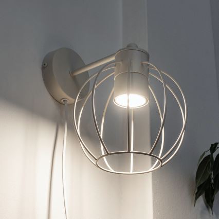Wandleuchte STARLIGHT 1xGU10/10W/230V cremefarben