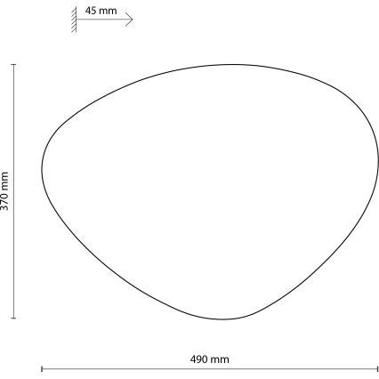 Wandleuchte STONE 3xG9/8W/230V 37x49 cm grün