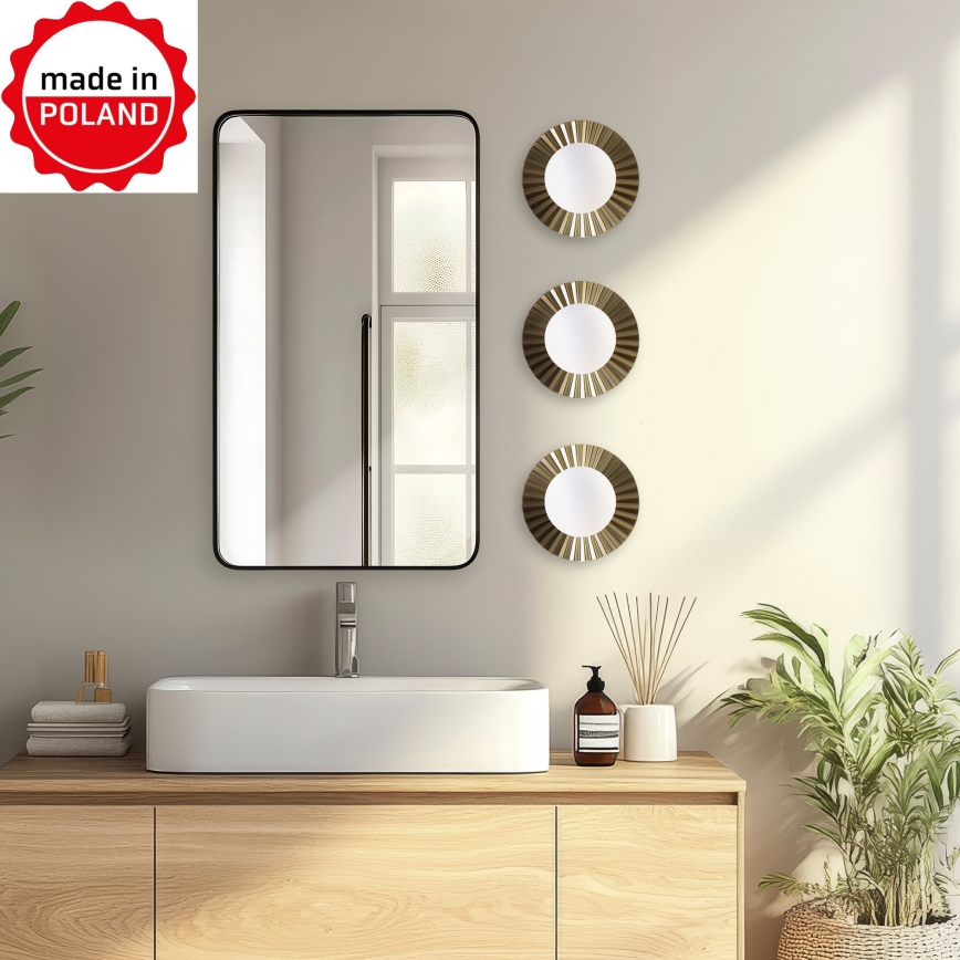 Wandleuchte SUNPLISS 1xG9/10W/230V Ø 20 cm gold/creme