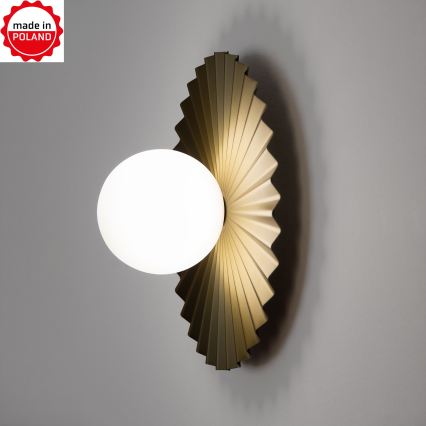 Wandleuchte SUNPLISS 1xG9/10W/230V Ø 30 cm goldfarben/cremefarben
