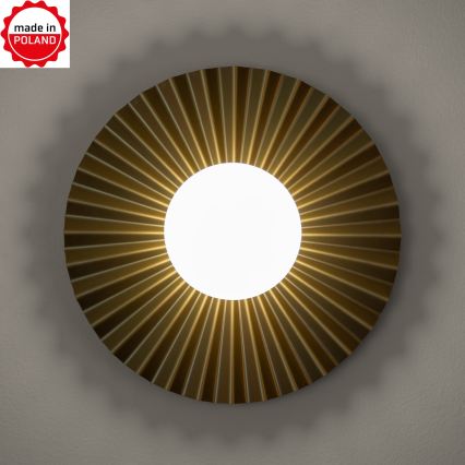Wandleuchte SUNPLISS 1xG9/10W/230V Ø 30 cm goldfarben/cremefarben
