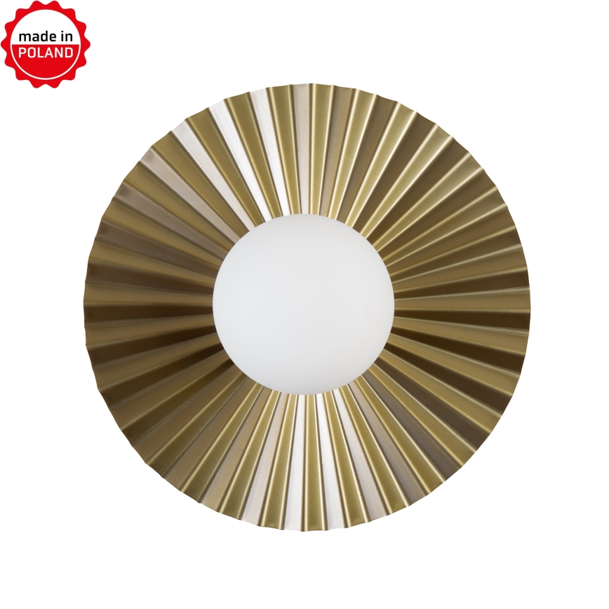 Wandleuchte SUNPLISS 1xG9/10W/230V Ø 30 cm goldfarben/cremefarben